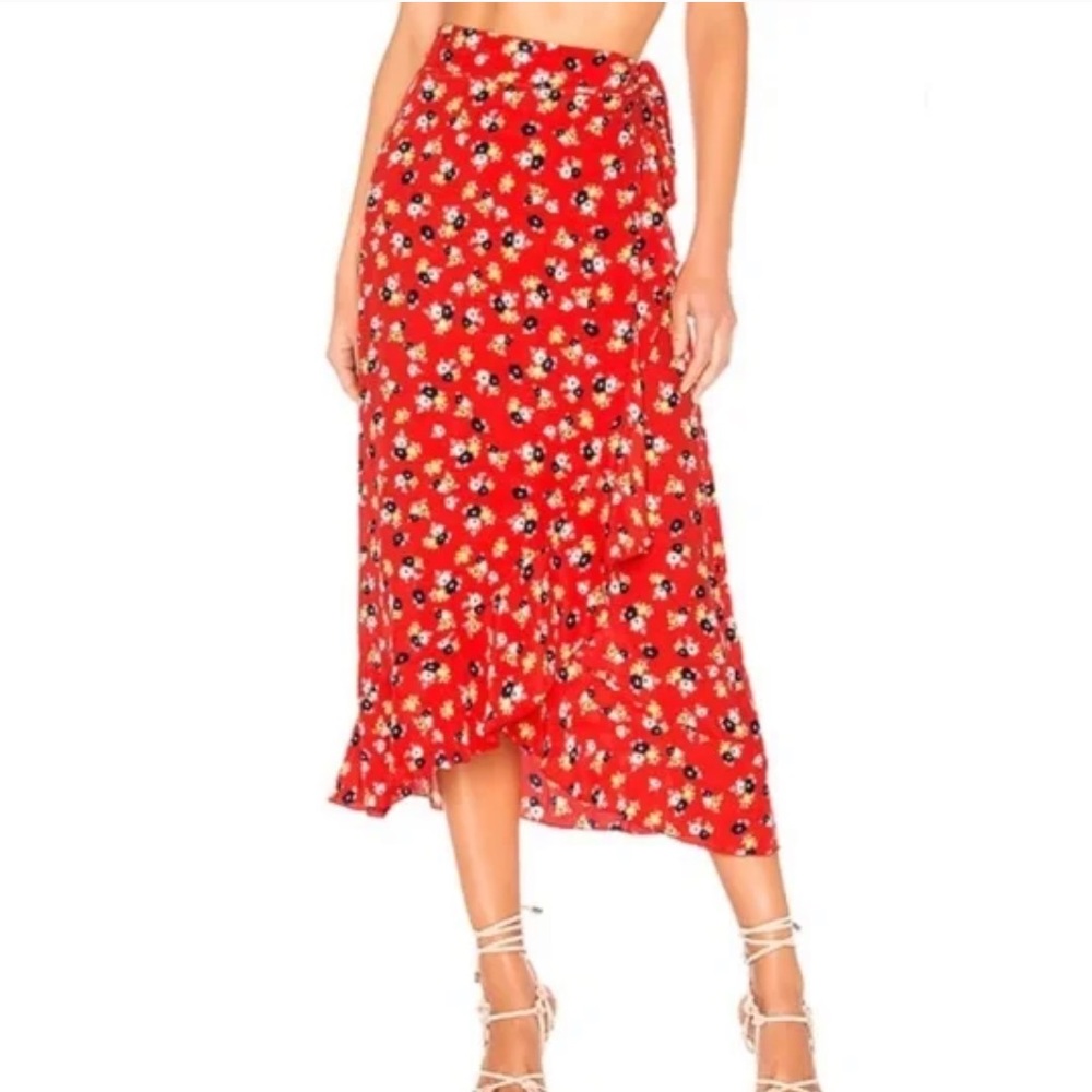 Faithfull the Brand | Celeste Jasmine Floral Wrap Skirt